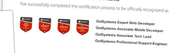 certificacao outsystems - Certificação OutSystems